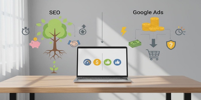 SEO vs Google Ads, the side-by-side view most business owners need 